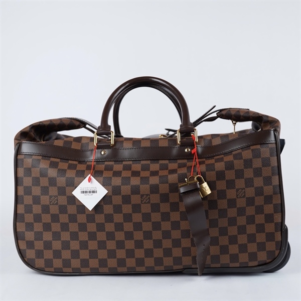 Túi LV du lịch ô vuông nâu kèm ổ+ 2 chìa, tag da sz46 KG+