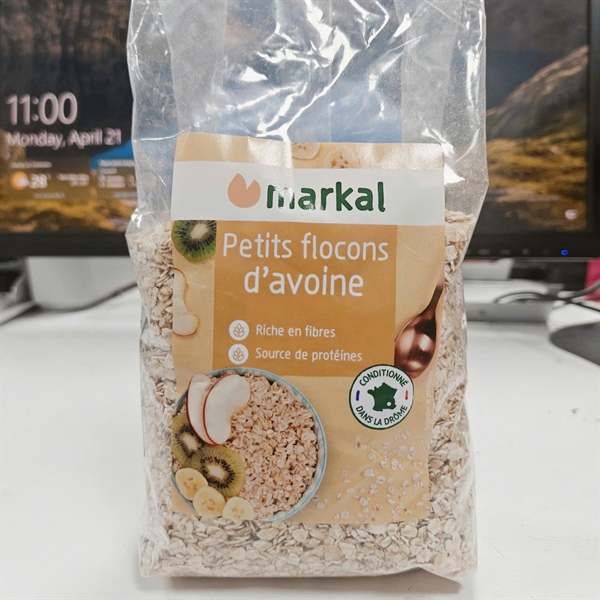 Yến mạch cán mỏng hữu cơ Markal 500g