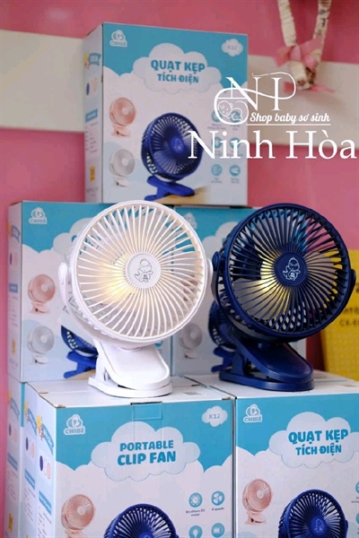 Quạt chibe tích điện 18h có đèn bảo hành 18 tháng