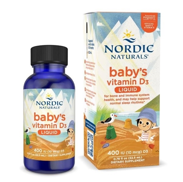 Baby’s Vitamin D3 Nordic Naturals cho bé từ sơ sinh 22,5ml