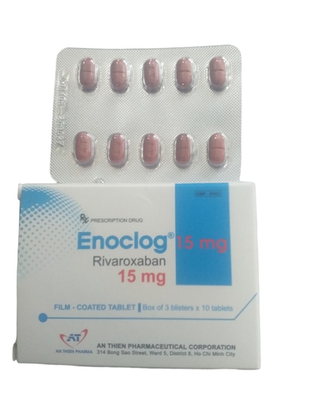 Enoclog rivaroxaban 15mg an thiên (h/30v)