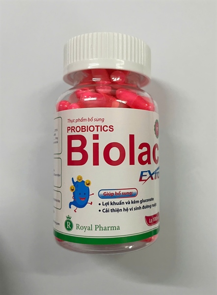Bổ sung lợi khuẩn đường ruột Probiotics biolac extra rolyal (c/100v)