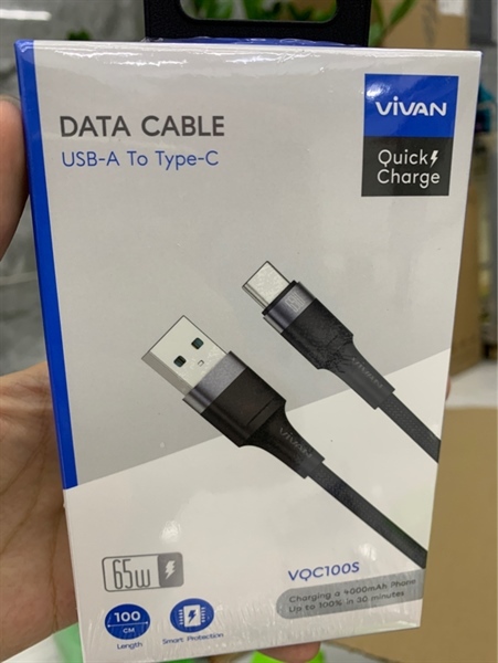 Cáp type-c VQC100S 65W bh 12TH