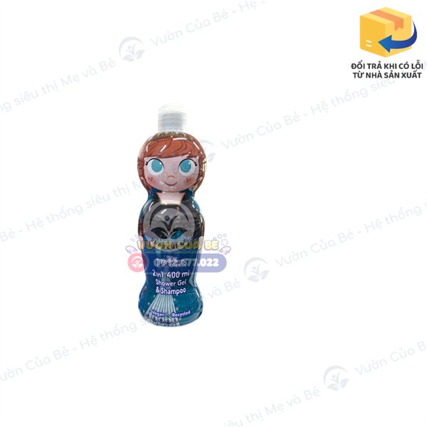 Sữa tắm, gội (2in1) cho trẻ em Air-Val - phiên bản Anna - Tây Ban Nha - chai 400ml - Từ 3y