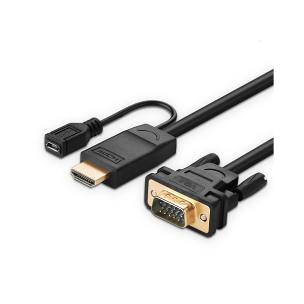 Dây chuyển đổi HDMI sang VGA có chipset, dài 1.5m Ugreen ( 30449)