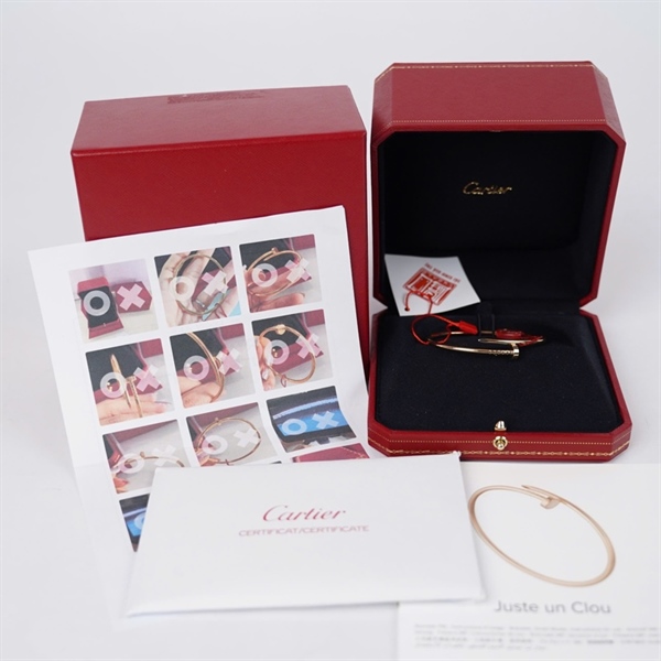 Vòng tay Cartier đinh vàng (593CTK)(sz16) KG+