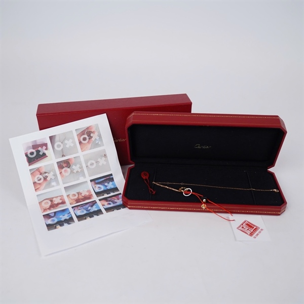 Vòng tay Cartier vàng 3 mặt tròn (PTW226) KG+