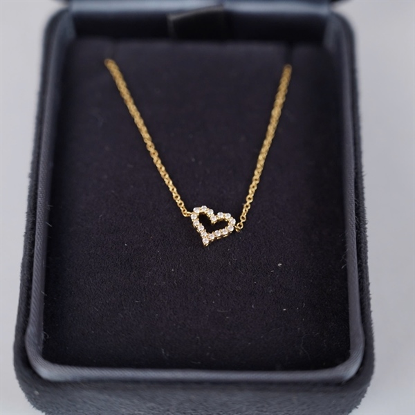 Vòng tay Tiffany&Co vàng mặt trái tim KG+