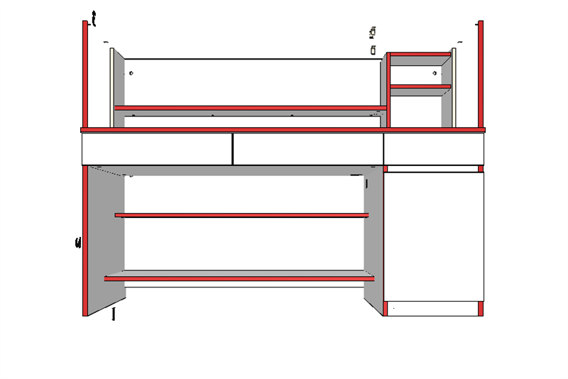 BÀN VĂN PHÒNG D1600XC1200XS700