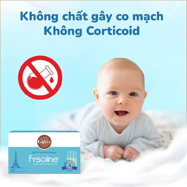 Nước muối tép xanh FYSOLINE ƯU TRƯƠNG GIẢM VIÊM , NGHẸT CHO BÉ TỪ 0M+