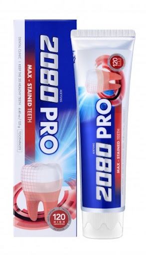 Kem đánh răng làm trắng răng 2080 Pro max stained (tube/125gr)