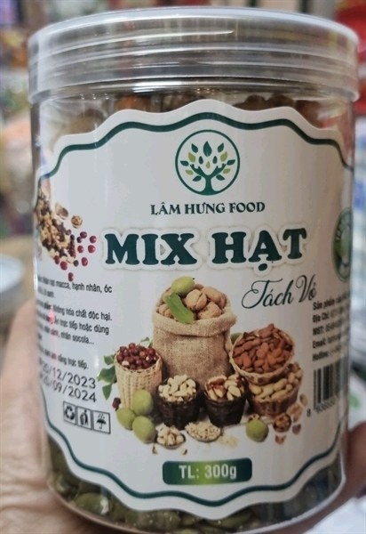 Hạt Mix tách vỏ Lâm hưng 300g