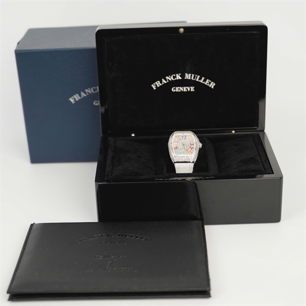 Đồng hồ Franck Muller 12 số màu dây trắng (No2120) sz32 +