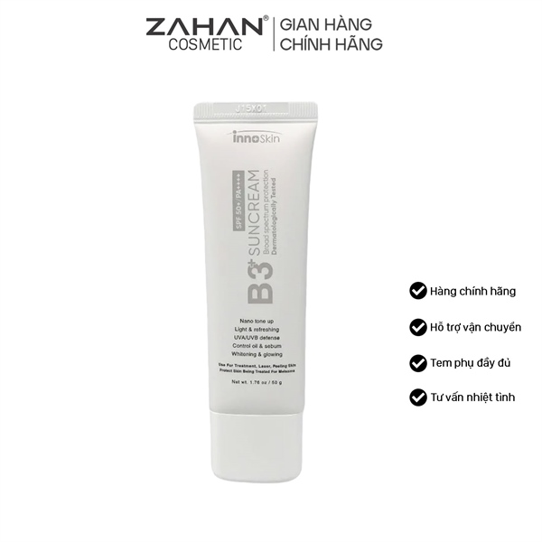 Kem chống nắng xám Innoskin B3+ Sun Cream 50g