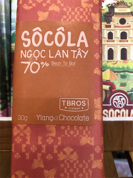 TBros Chocolate Ngọc Lan Tây 70% 30g チョコレート ゴック ランテイ
