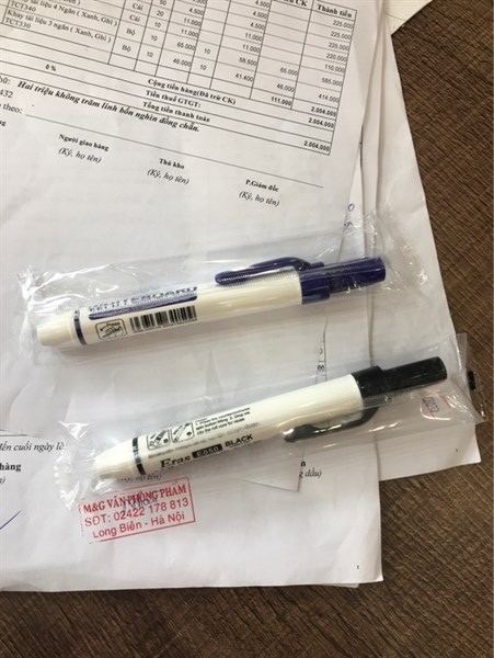 Bút bi eras E173 xanh