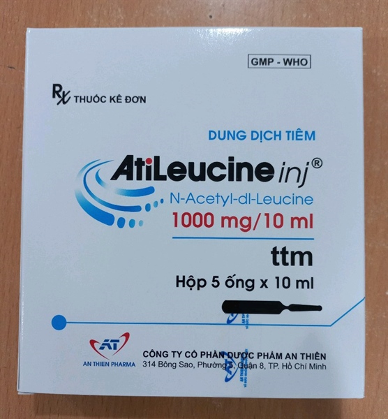 Dung dịch tiêm AtiLeucine inj 1000mg/10ml (Hộp 5 ống x 10ml) - An Thiên