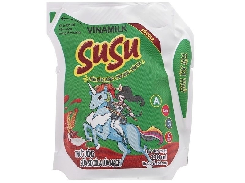 Sữa socola lúa mạch Susu 110ml_thùng24_ 107k