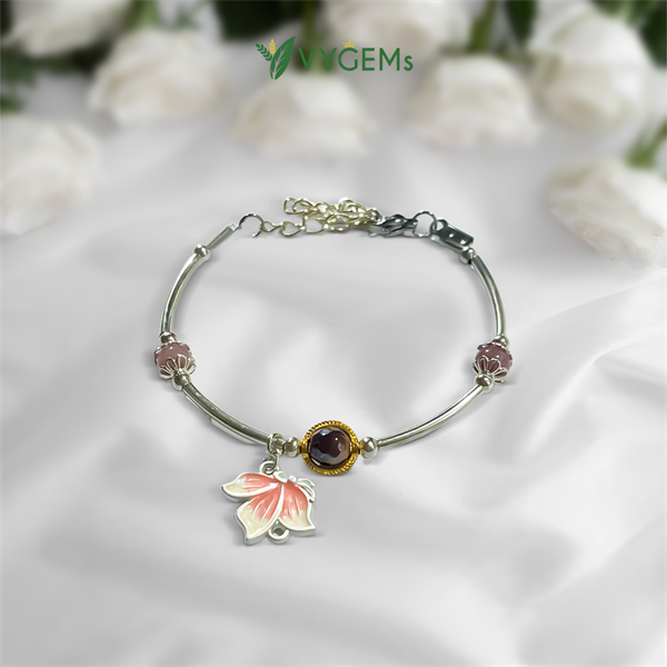 Vòng tay handmade VYGEMs VG03 - Đen Mini