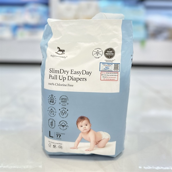 Tã quần ngày Applecrumby L 17 Miếng gói nhỏ
