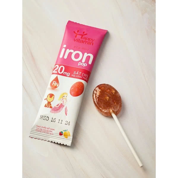 Kẹo mút Happy iron pop