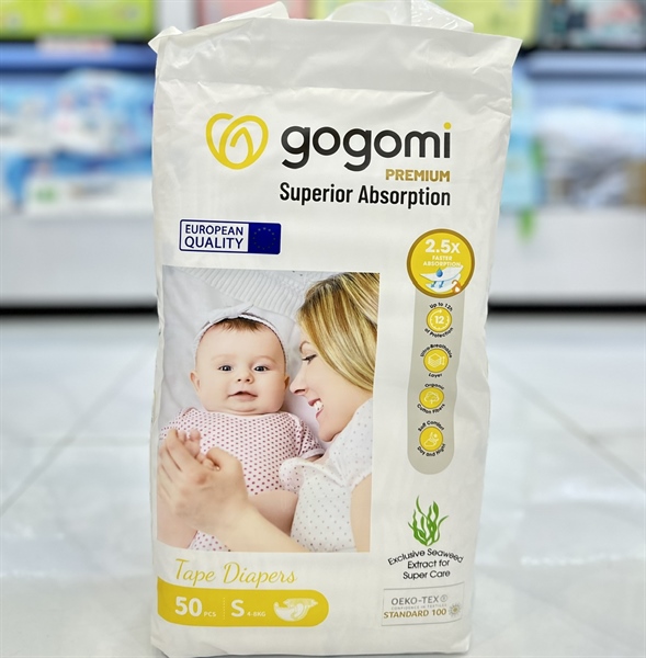 Tã dán Gogomi Premium S 50 Miếng