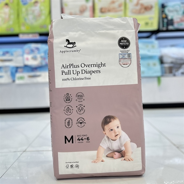 Tã quần đêm Applecrumby M 44+6 Miếng gói lớn
