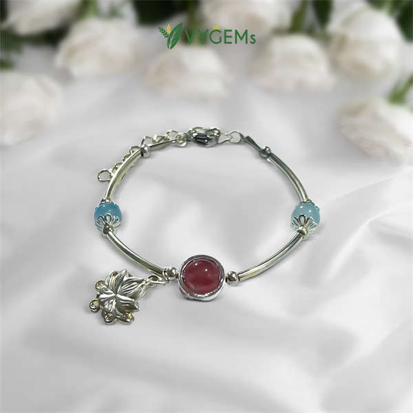 Vòng tay handmade VYGEMs VG03 - Đen Xanh