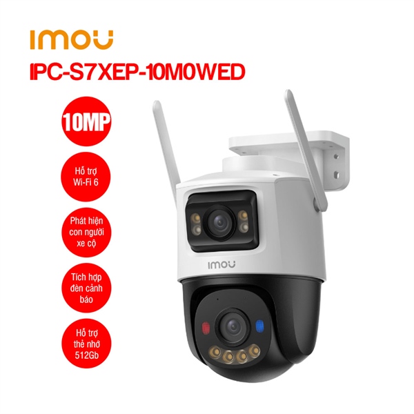CAMERA IMOU IPC S7XEP 10M0WED (2 ỐNG KÍNH 5MP + 5MP)