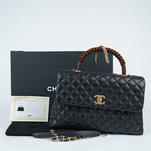 Túi Chanell Coco Handle đen (23979821) sz32 (HN) KG+