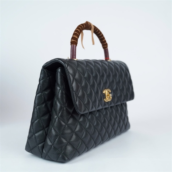 Túi Chanell Coco Handle đen (23979821) sz32 (HN) KG+