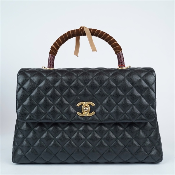 Túi Chanell Coco Handle đen (23979821) sz32 (HN) KG+