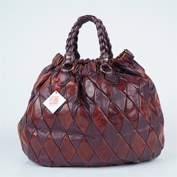 Túi Miu Miu Handle nâu pha tím sz38 (HN) KG+