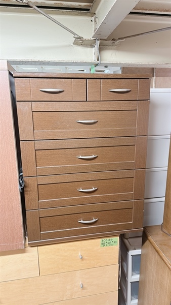 Tủ đựng thấp 6 ngăn kéo nâu