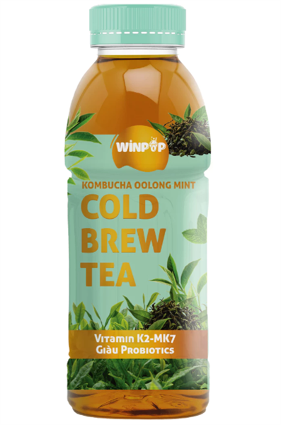 Winpop Trà Cold Drew Oolong Bạc Hà 330Ml