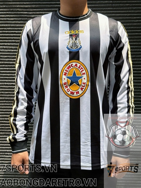 Áo Bóng Đá Retro Dài Tay NewCastle 1997/99 - Sân Nhà