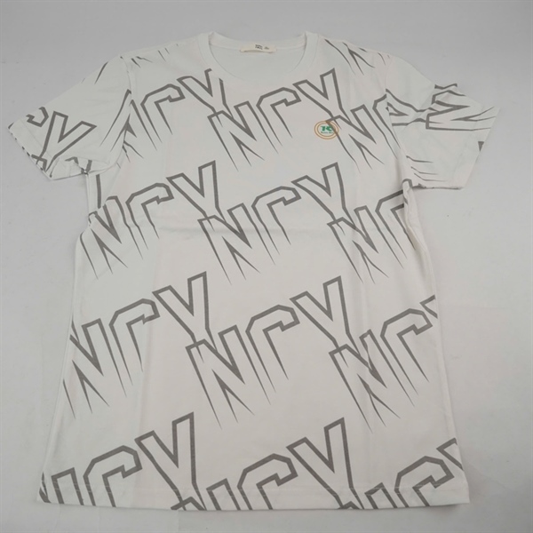 Áo thun trắng in chữ NCY XL KG+