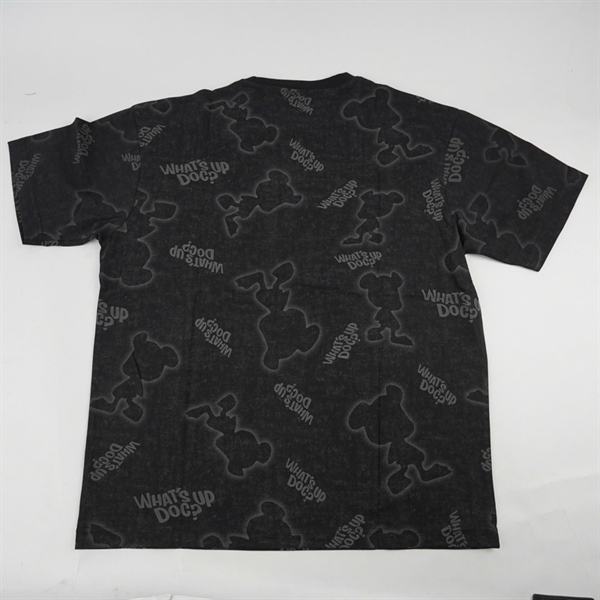 Áo thun đen in hình gấu L KG+