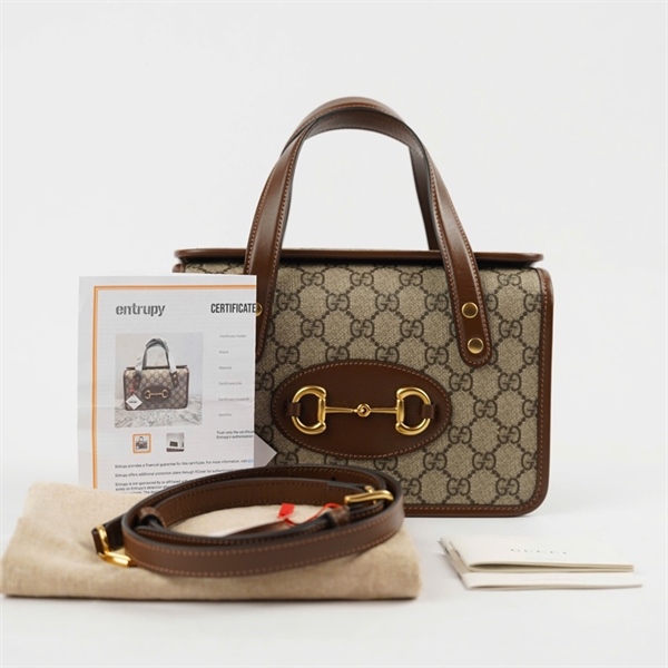 Túi GG handle xám (A038643293) sz23 +