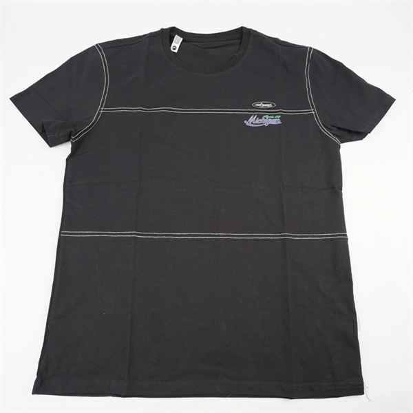 Áo thun đen in logo Michigan 2XL KG+