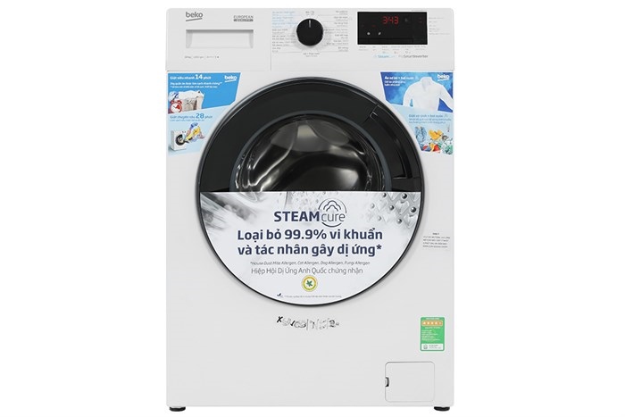 Máy giặt cửa trước Beko Inverter 10 kg WCV10614XB0STW