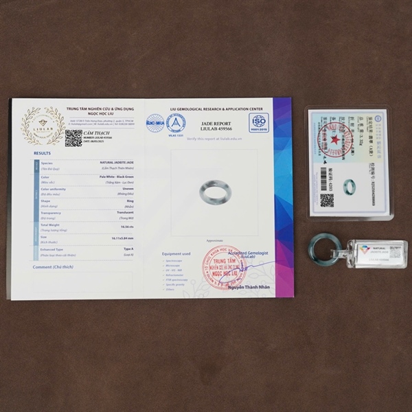 Nhẫn cẩm thạch xanh (459566) +