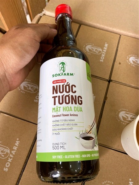 Nước tương mật hoa dừa 500ml SokFarm