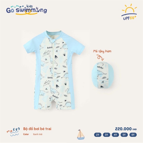 Bộ đồ bơi bé trai Mompa MP687