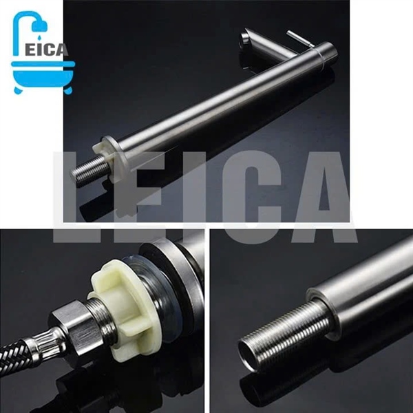 Vòi lavabo lạnh ống điếu tròn inox304 LEICA LC201