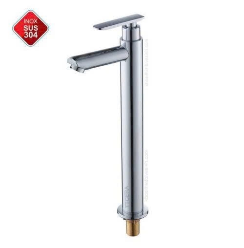 Vòi Lavabo Lạnh Inox 304 Bóng LC201
