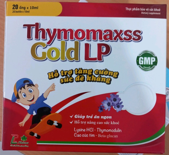 Thymomaxss gold LP (Hỗ trợ tăng sức đề kháng) (Hộp 20 ống x 10ml) - Foxs - USA/Liên Phong