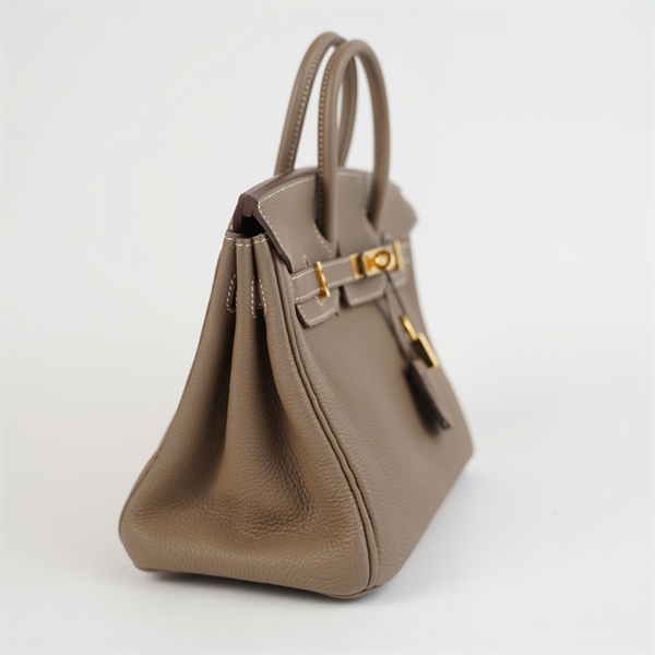 Túi Hermes Birkin nâu stamp Z kèm ổ+2 chìa sz25 (A-T) KG+