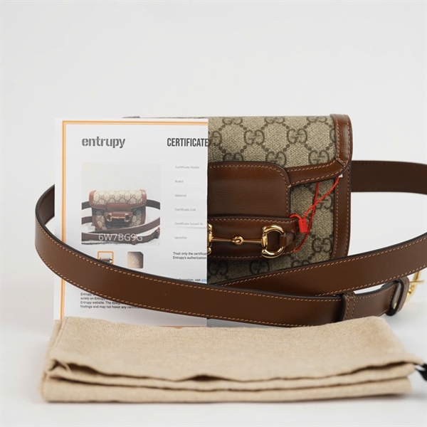 Túi GG Bumbag 1955 xám (B041225671) sz16 +