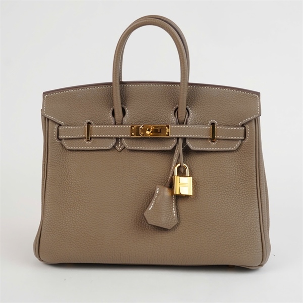 Túi Hermes Birkin nâu stamp Z kèm ổ+2 chìa sz25 (A-T) KG+